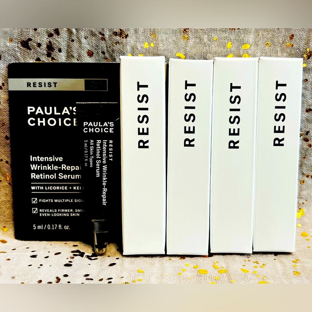 4x~Paula’s Choice~RESIST~Intensive Wrinkle-Repair Retinol Serum~Minis~NIB~